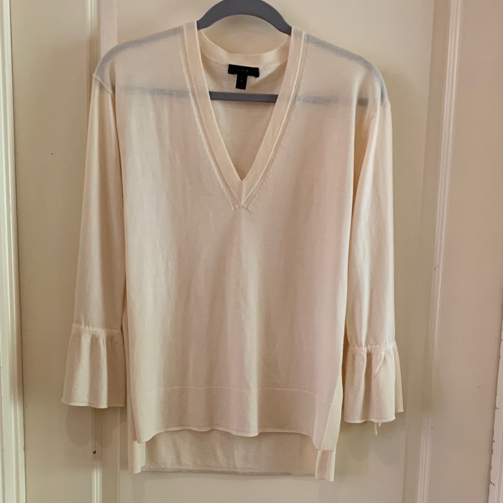 J. Crew Cream Merino Wool Sweater
